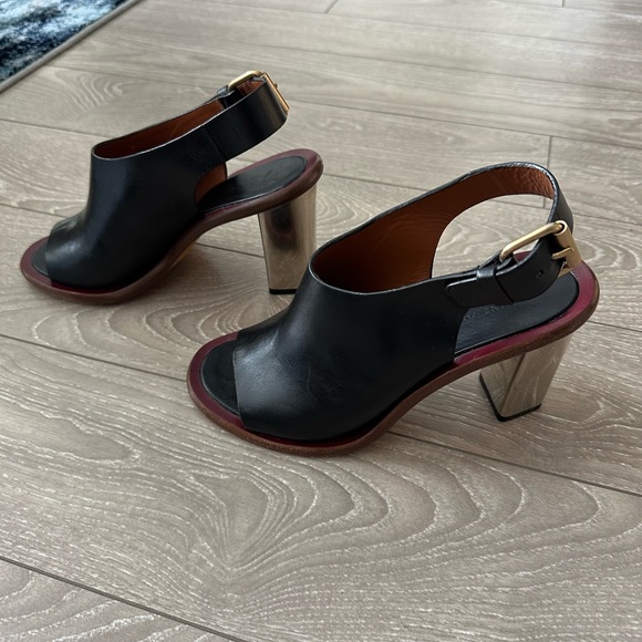 Celine Slingback Black Heels by Pheobe Philo - Picture 5 of 10